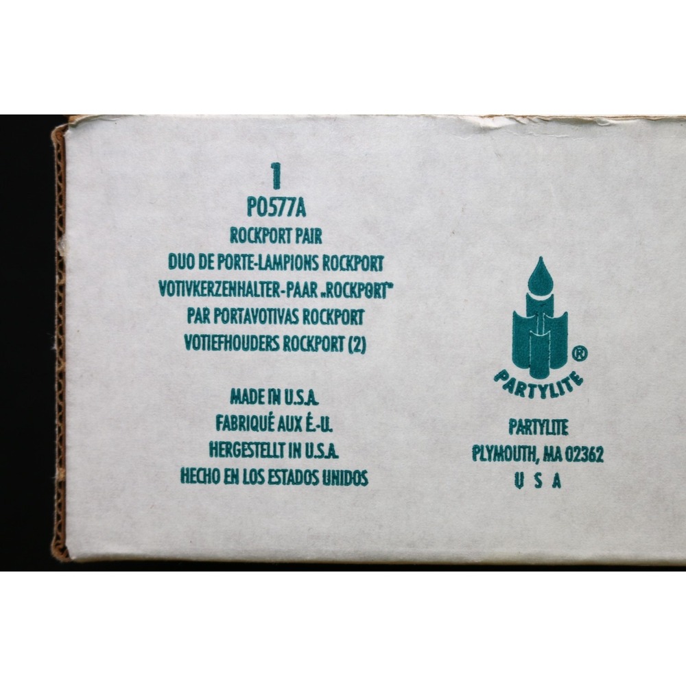 Partylite Rockport Pair Candle Holders Brand New in Box Set Of 2 USA Made - Picture 8 of 8